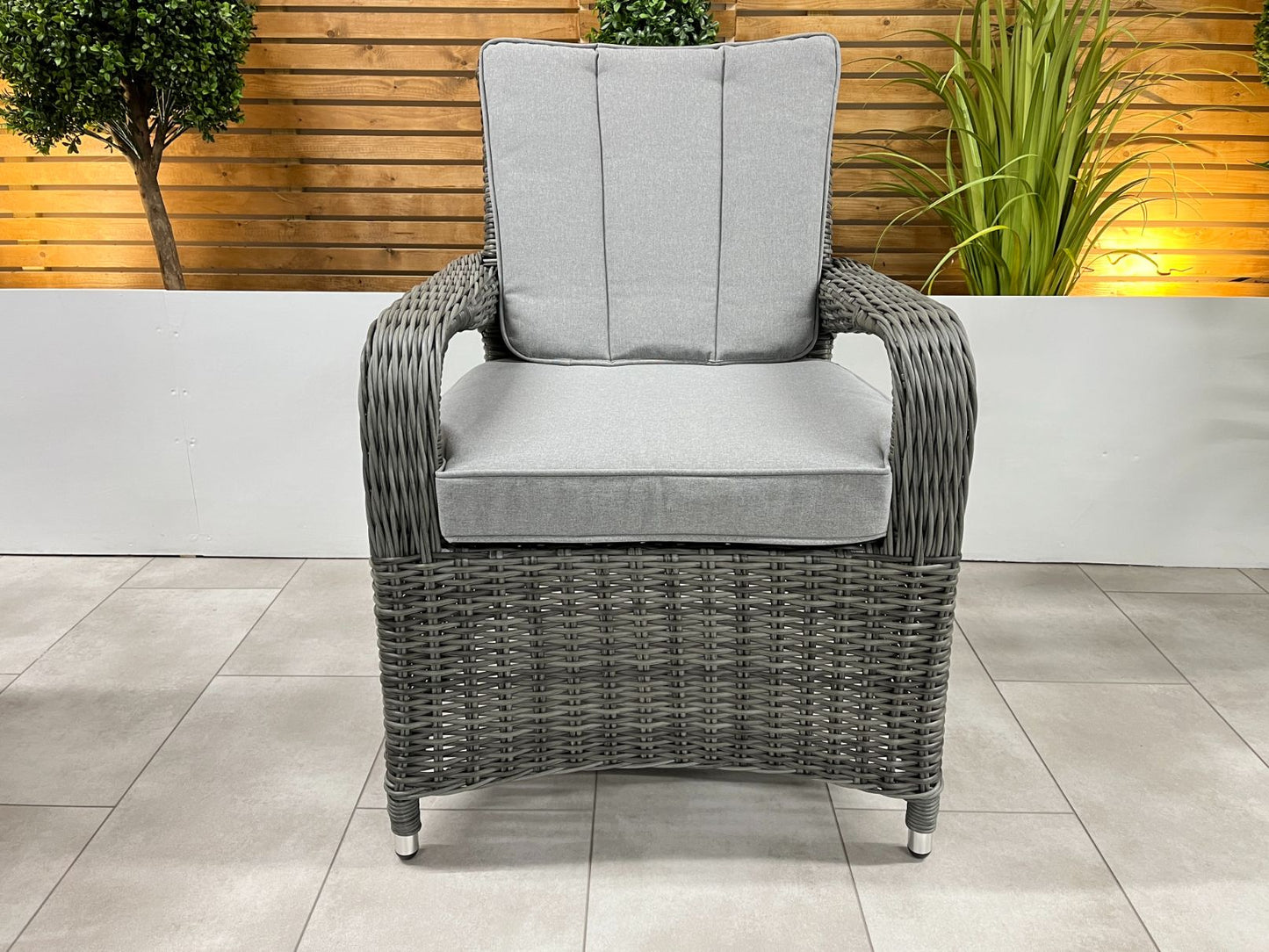 Chimes - Prestige Grey Valencia 6 Seat Rectangular Dining Set - 1 Meter x 1.5 Meter Rectangular Table