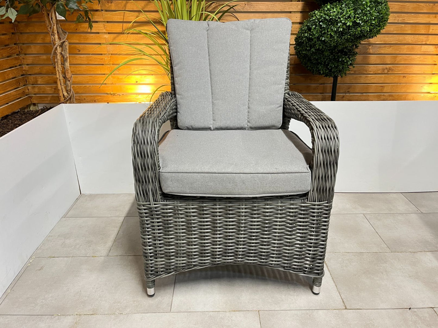 Chimes - Prestige Grey Valencia 8 Seat Rectangular Dining Set - 1 Meter x 2 Meter Rectangular Table