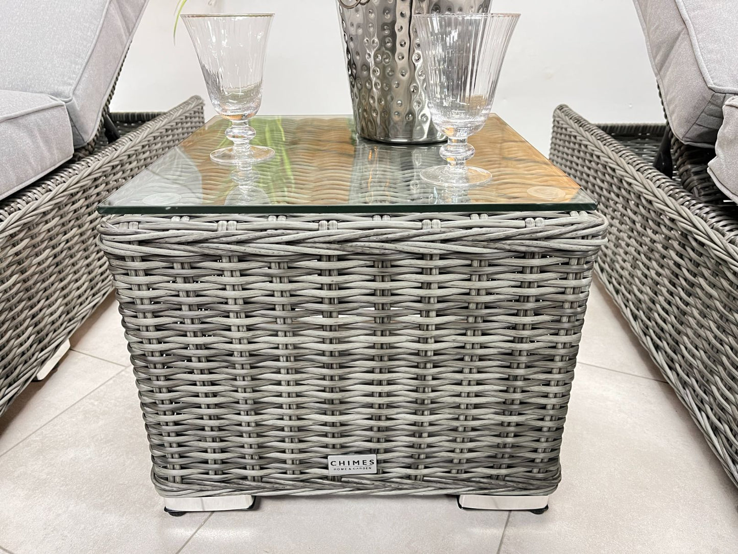 Chimes - Prestige Grey Napoli Sun Lounger Set