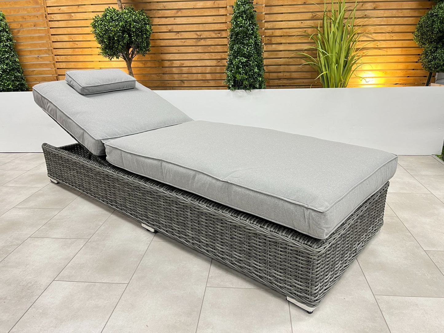 Chimes - Prestige Grey Napoli Sun Lounger Set