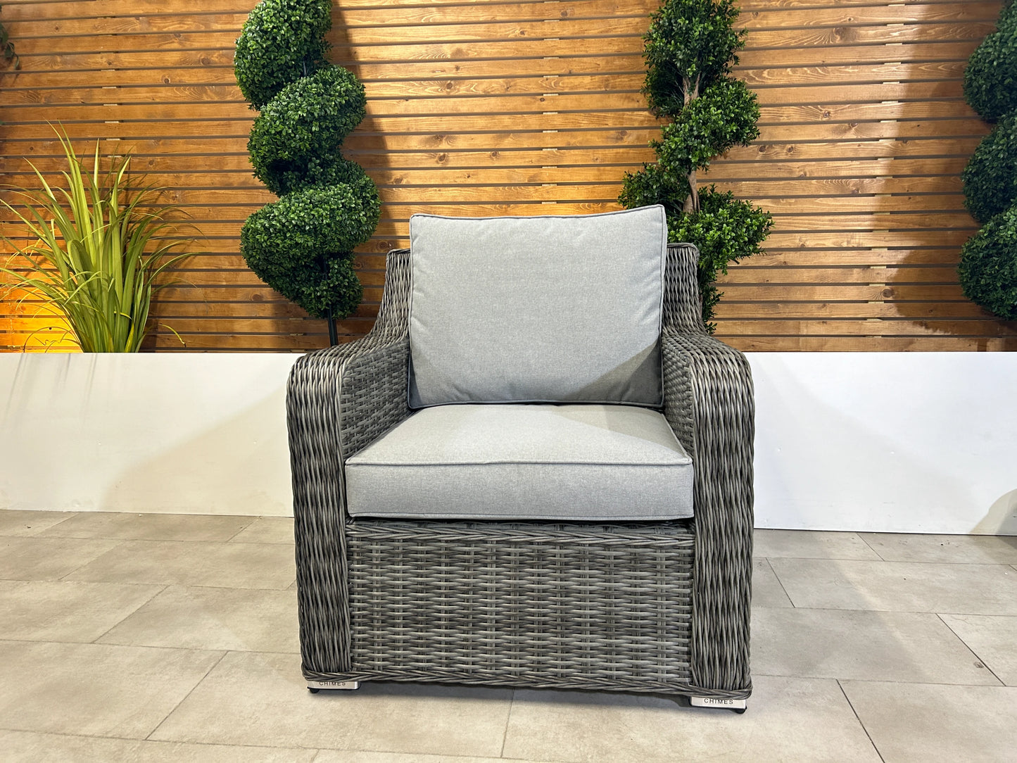 Chimes - Prestige Grey Deluxe Armchair