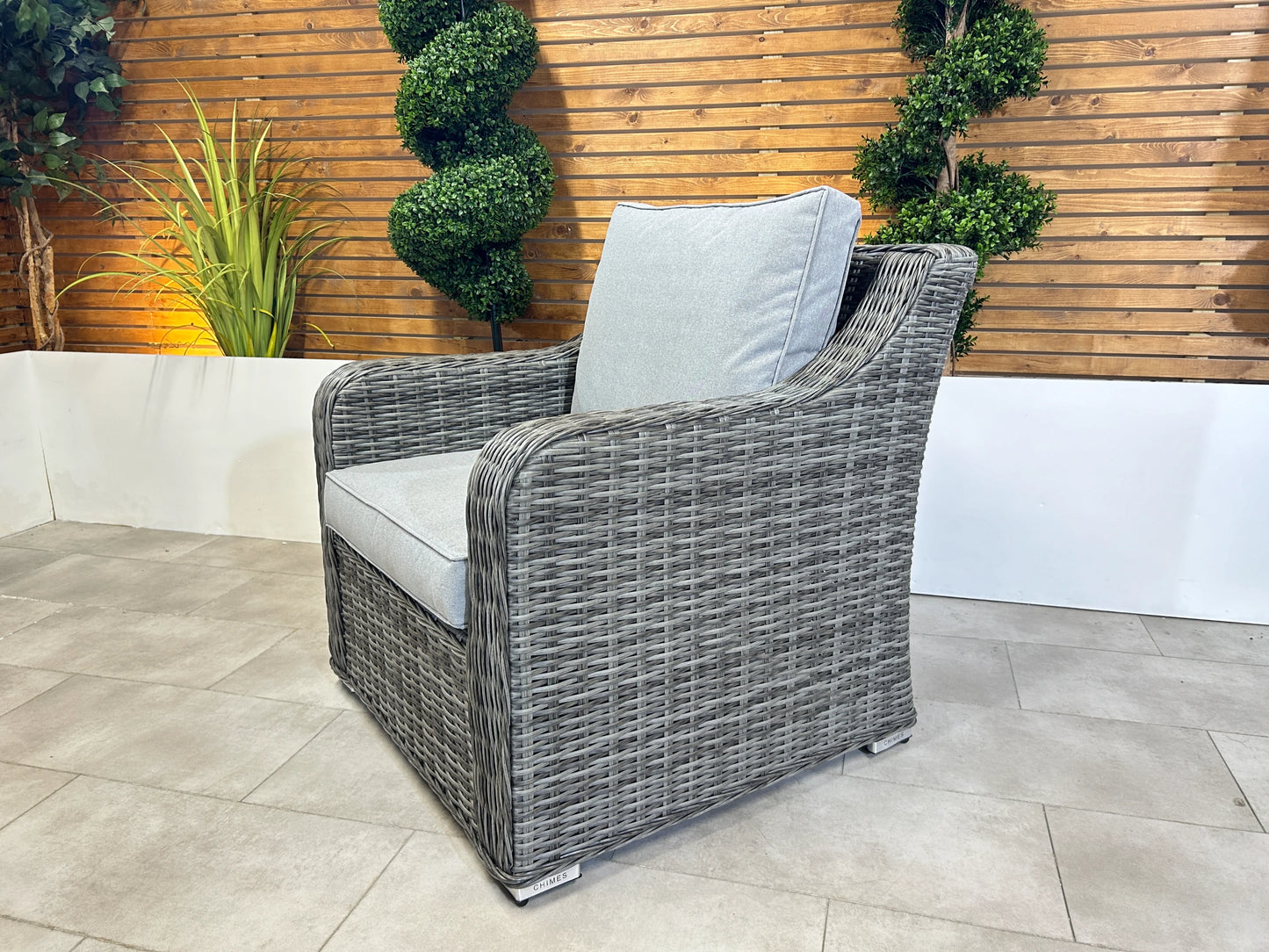 Chimes - Prestige Grey Deluxe Armchair