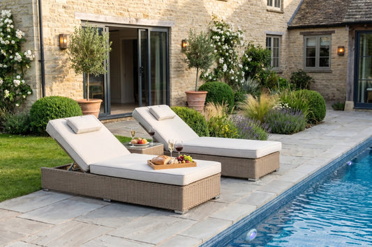 Chimes - Sandstone Napoli Sun Lounger Set