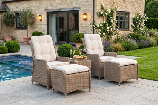 Chimes - Sandstone Amore Reclining Lounge Set