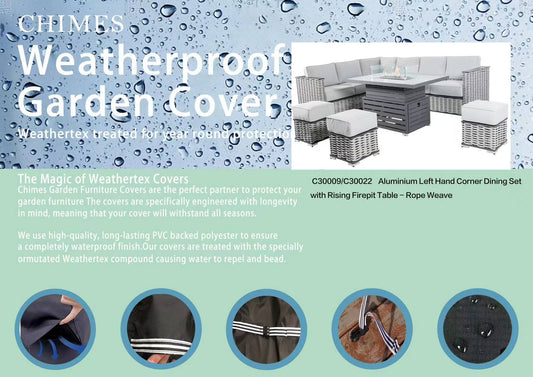 Cover Pack for Chimes Monaco Left Hand Corner Firepit Set