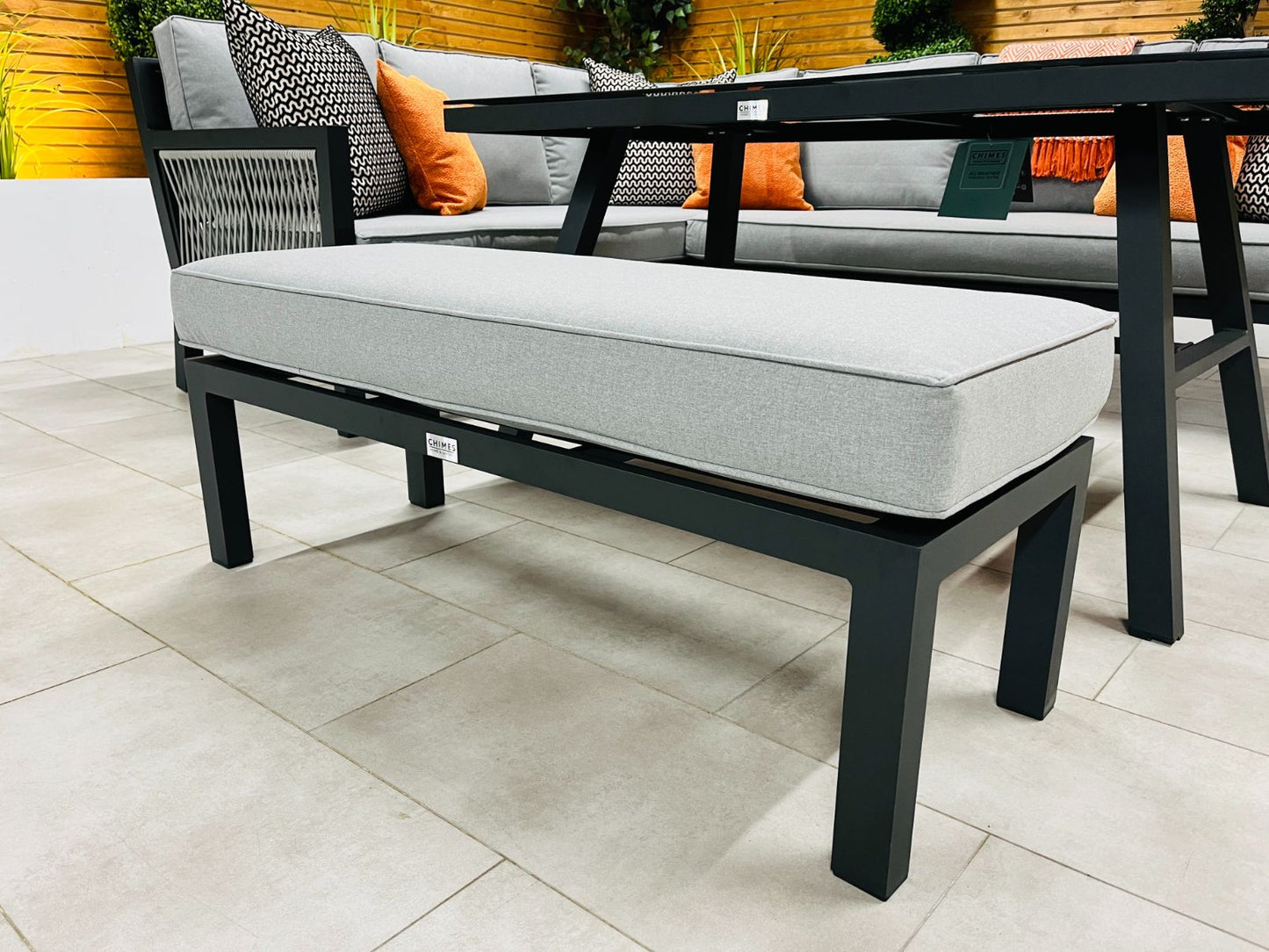 Chimes - Seville Aluminium & Rope Casual Corner Dining Set - Left Hand