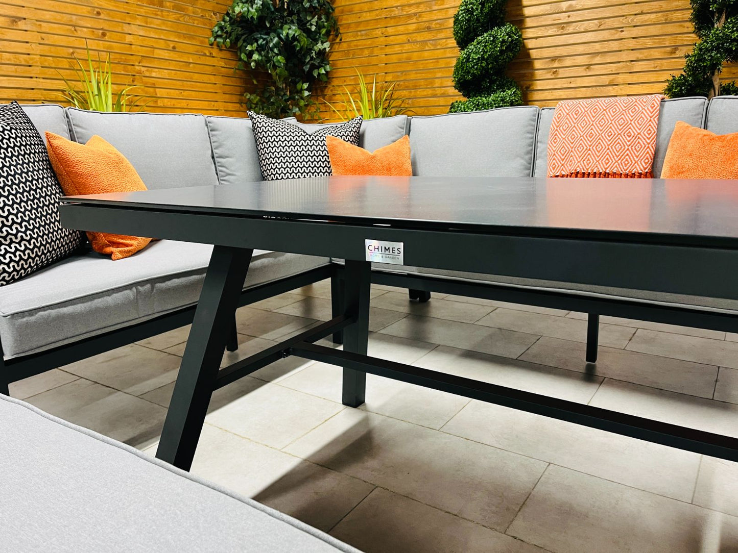 Chimes - Seville Aluminium & Rope Casual Corner Dining Set - Left Hand