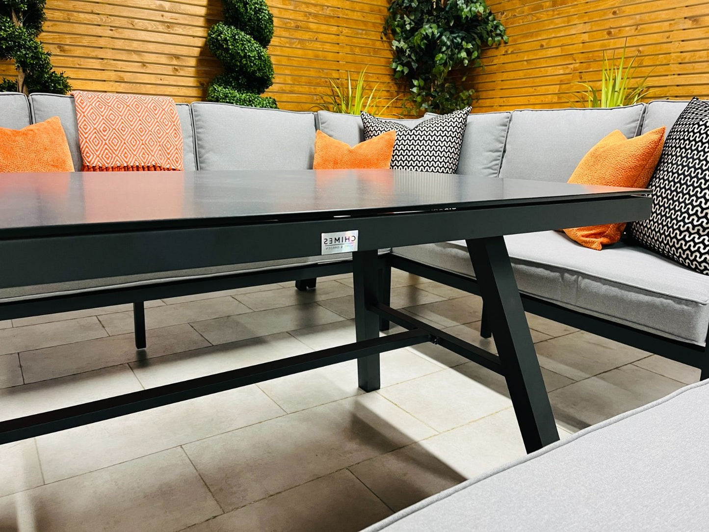 Chimes - Seville Aluminium & Rope Casual Corner Dining Set - Right Hand