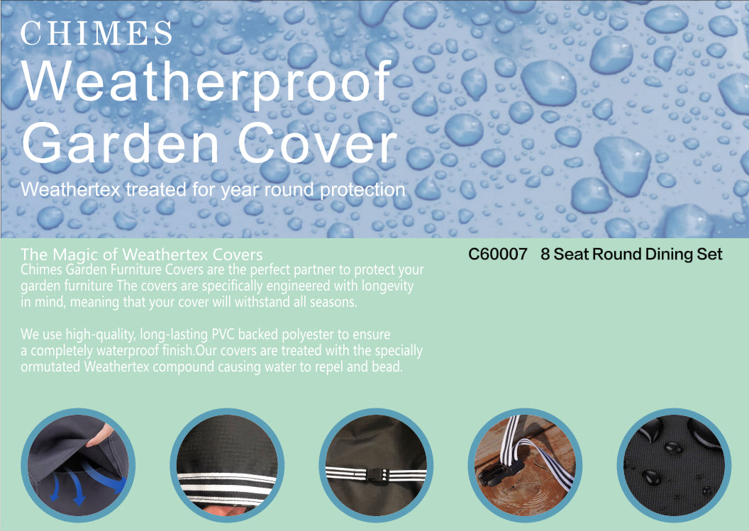 Cover Pack For 8 Seat Round Dining Set Cover