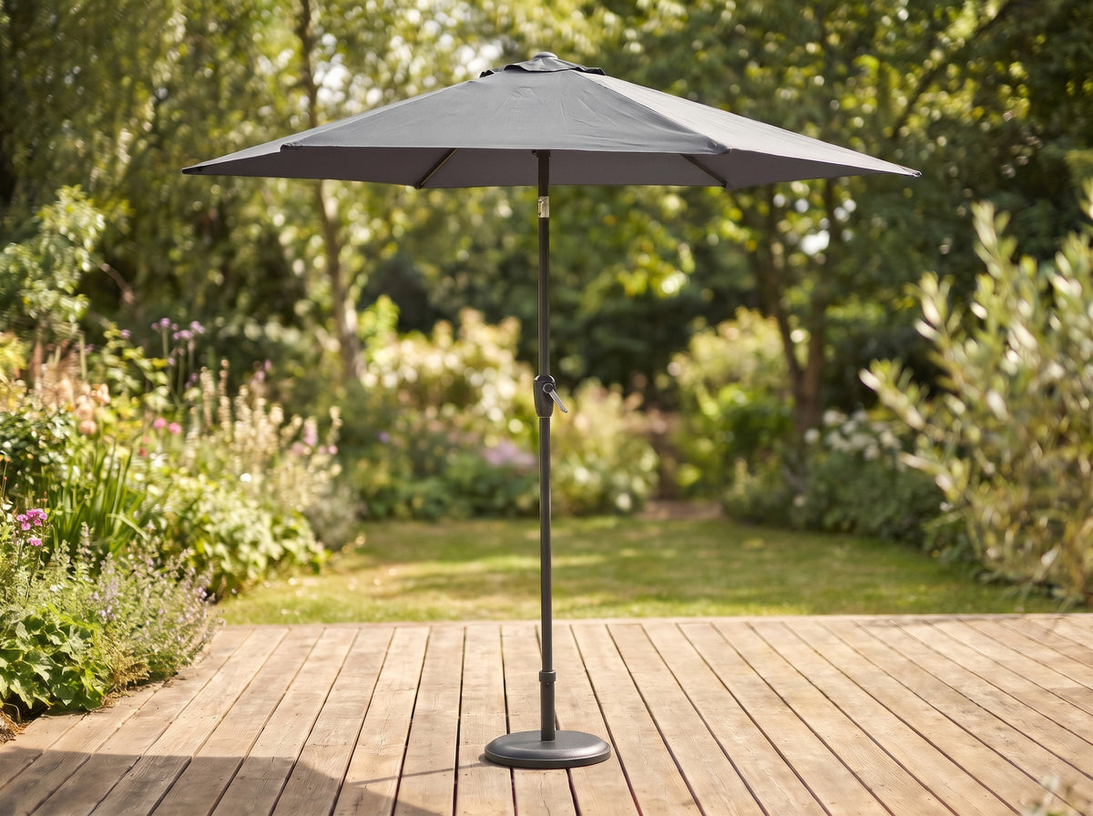 Chimes - Aruba 2.7m Round Table Parasol - Grey