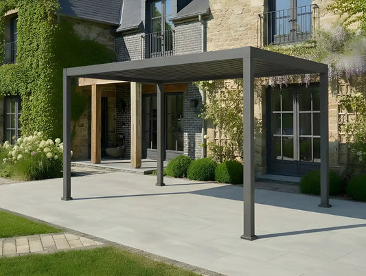 Chimes - Rivaro 4m x 3m Solar LED Aluminium Pergola