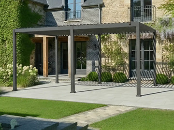Rivaro 6m x 3.6m Solar LED Pergola + 6 Screens Big Save Bundle