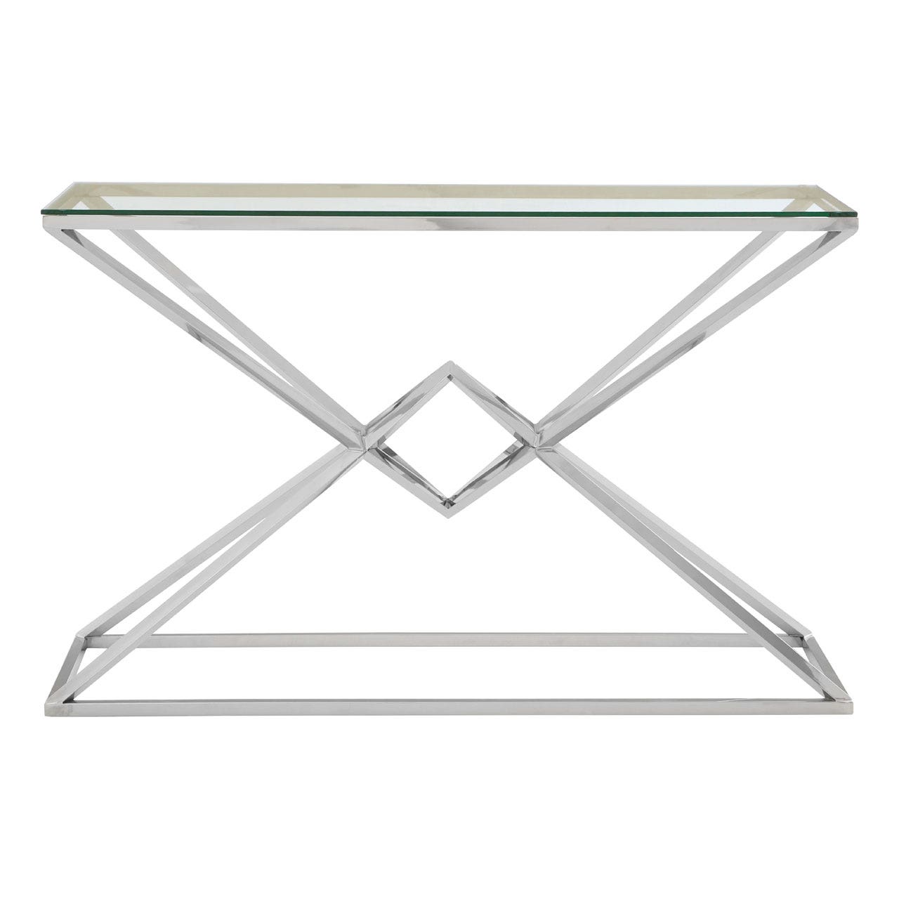 Chimes - Jubilee Corseted Silver Console Table