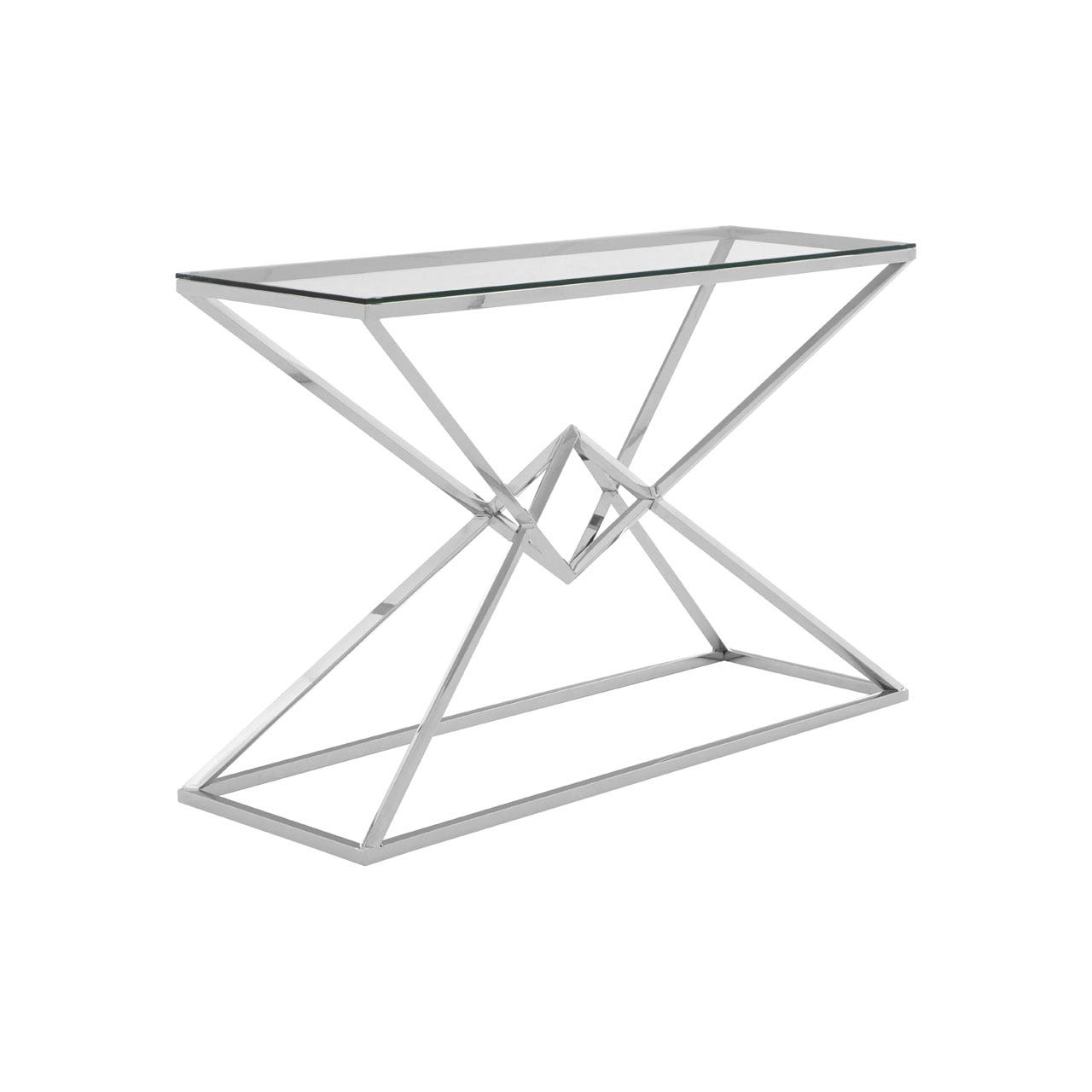Chimes - Jubilee Corseted Silver Console Table