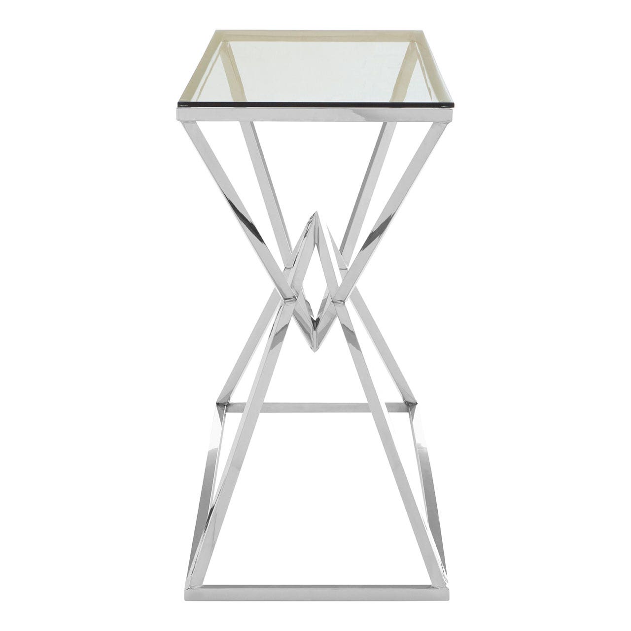 Chimes - Jubilee Corseted Silver Console Table