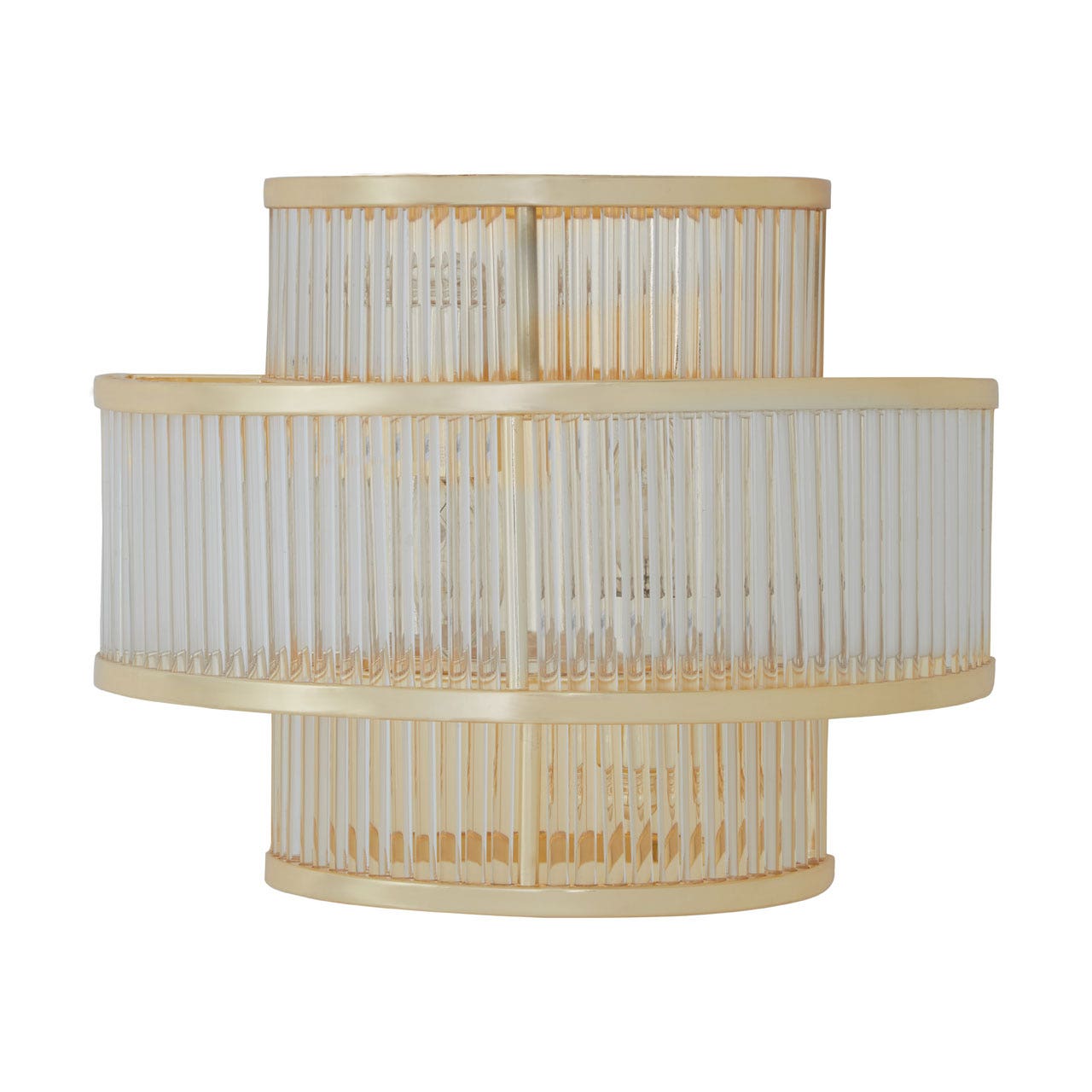 Chimes - Scarla 3 Tier Gold Finish Glass Wall Light
