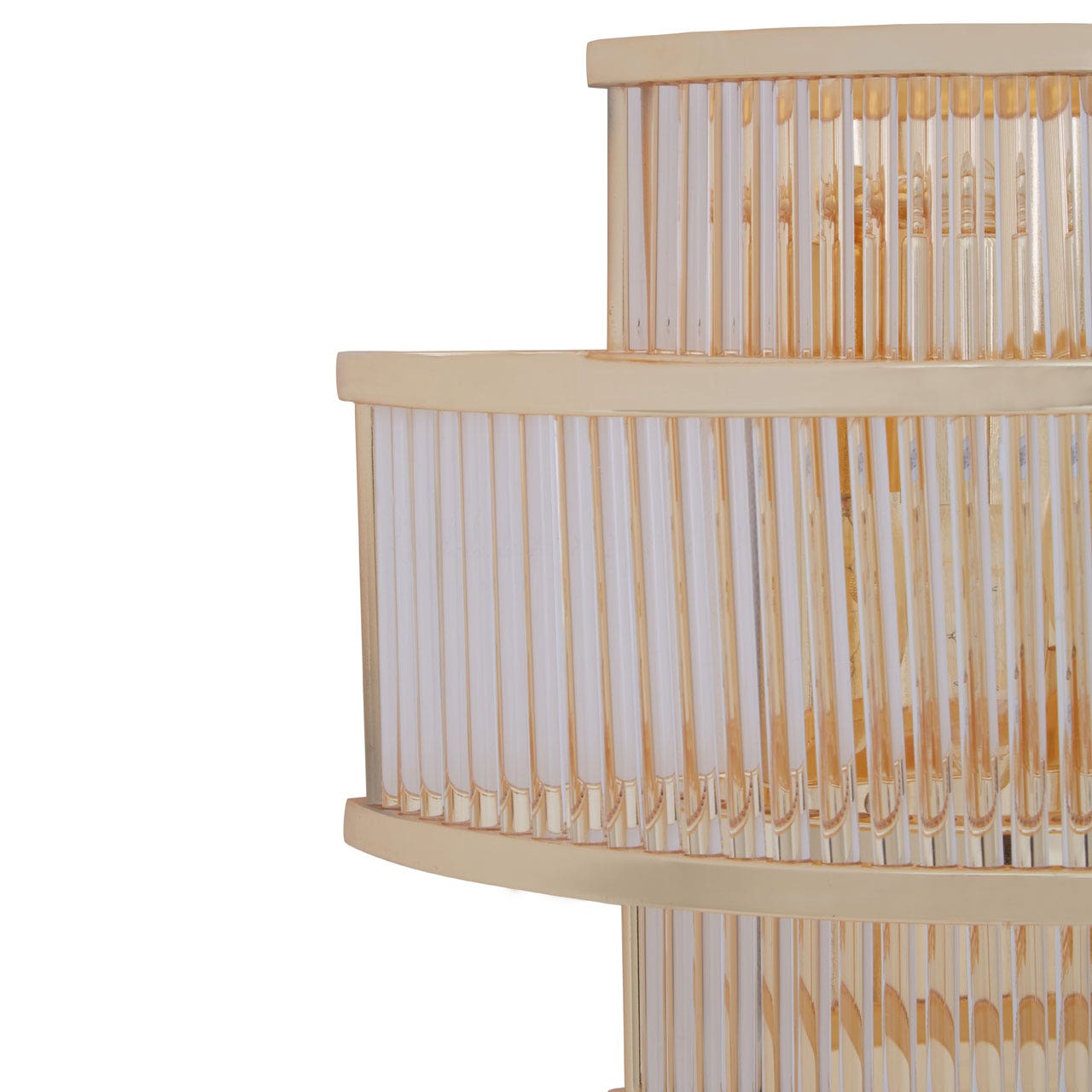 Chimes - Scarla 3 Tier Gold Finish Glass Wall Light