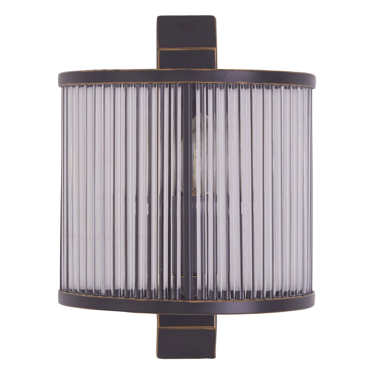 Chimes - Scarla Glass Wall Light With Black Finish