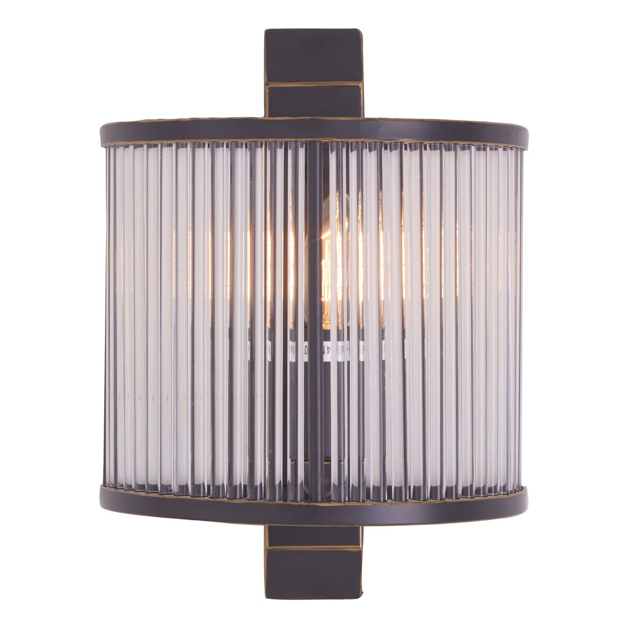 Chimes - Scarla Glass Wall Light With Black Finish