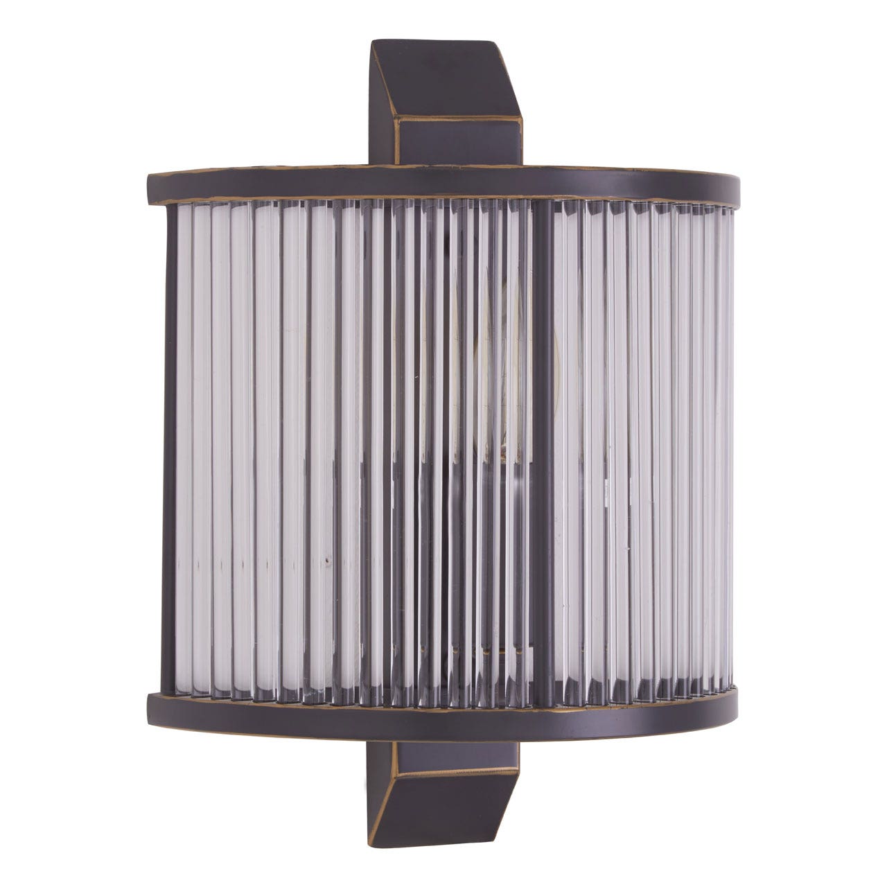 Chimes - Scarla Glass Wall Light With Black Finish