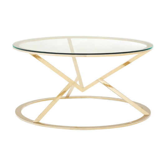 Chimes - Jubilee Corseted Round Champagne Coffee Table