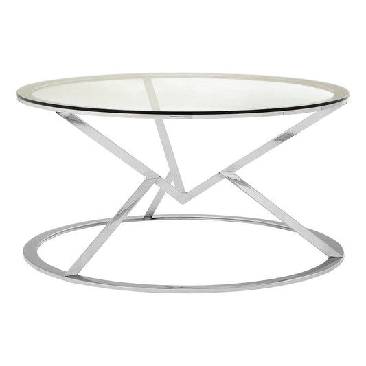 Chimes - Jubilee Corseted Round Silver Coffee Table