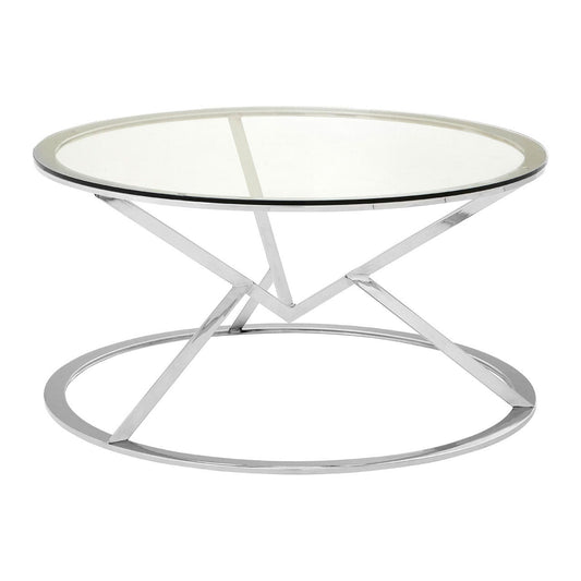 Chimes - Jubilee Corseted Round Silver Coffee Table