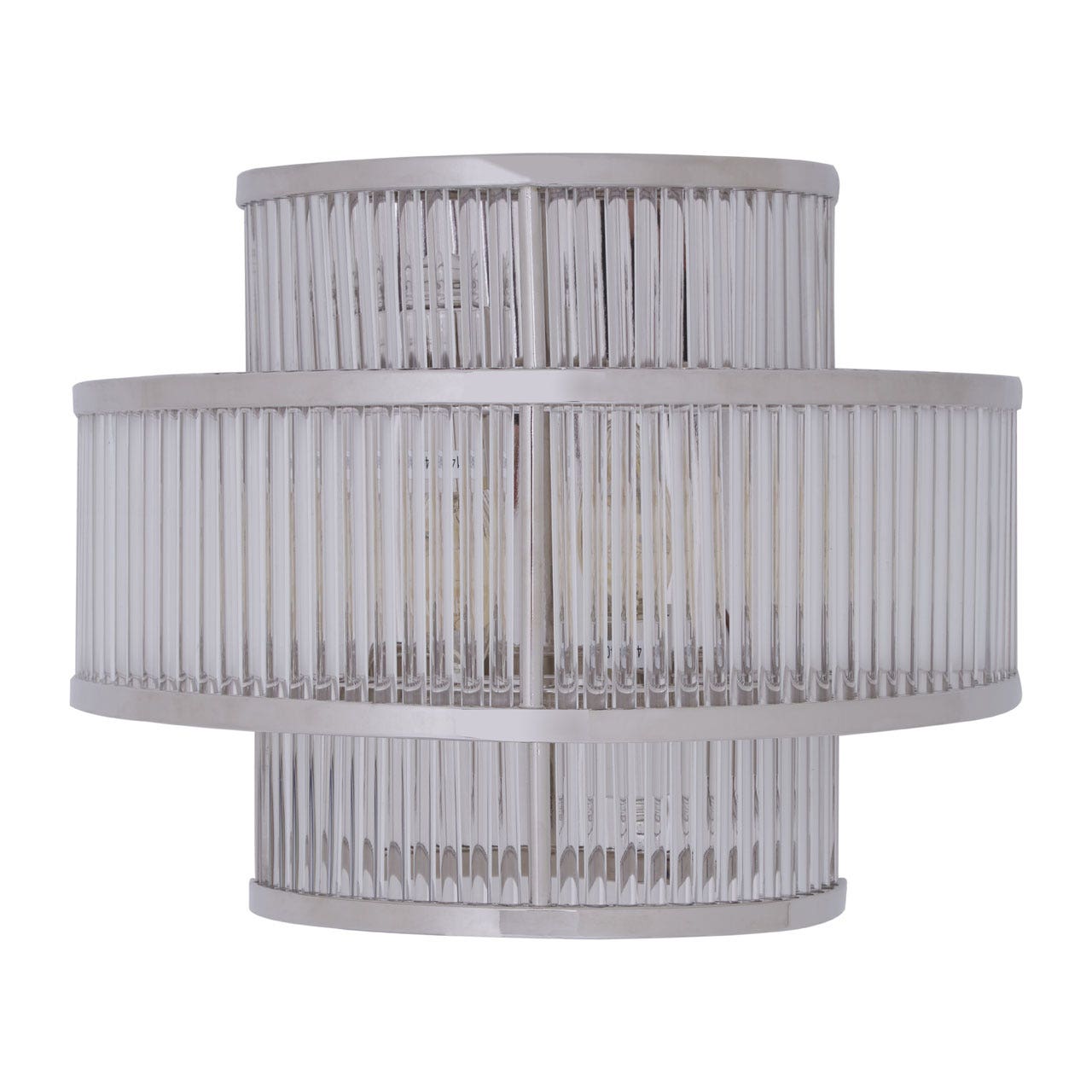 Chimes - Scarla 3 Tier Nickel Finish Glass Wall Light
