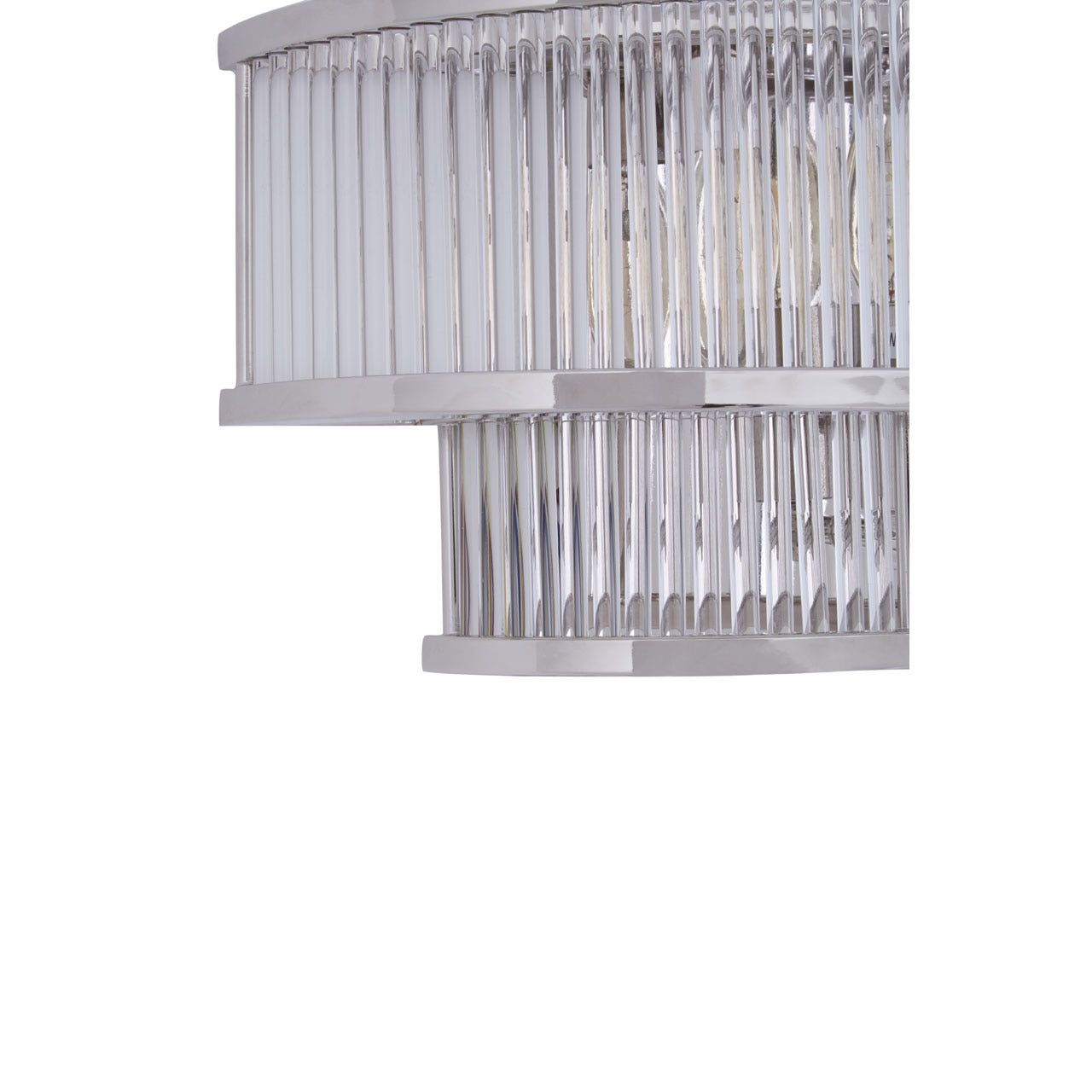 Chimes - Scarla 3 Tier Nickel Finish Glass Wall Light