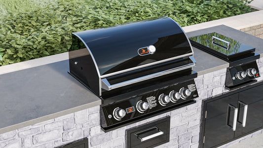Whistler Grills - Burford 4 Burner Gas BBQ - Black