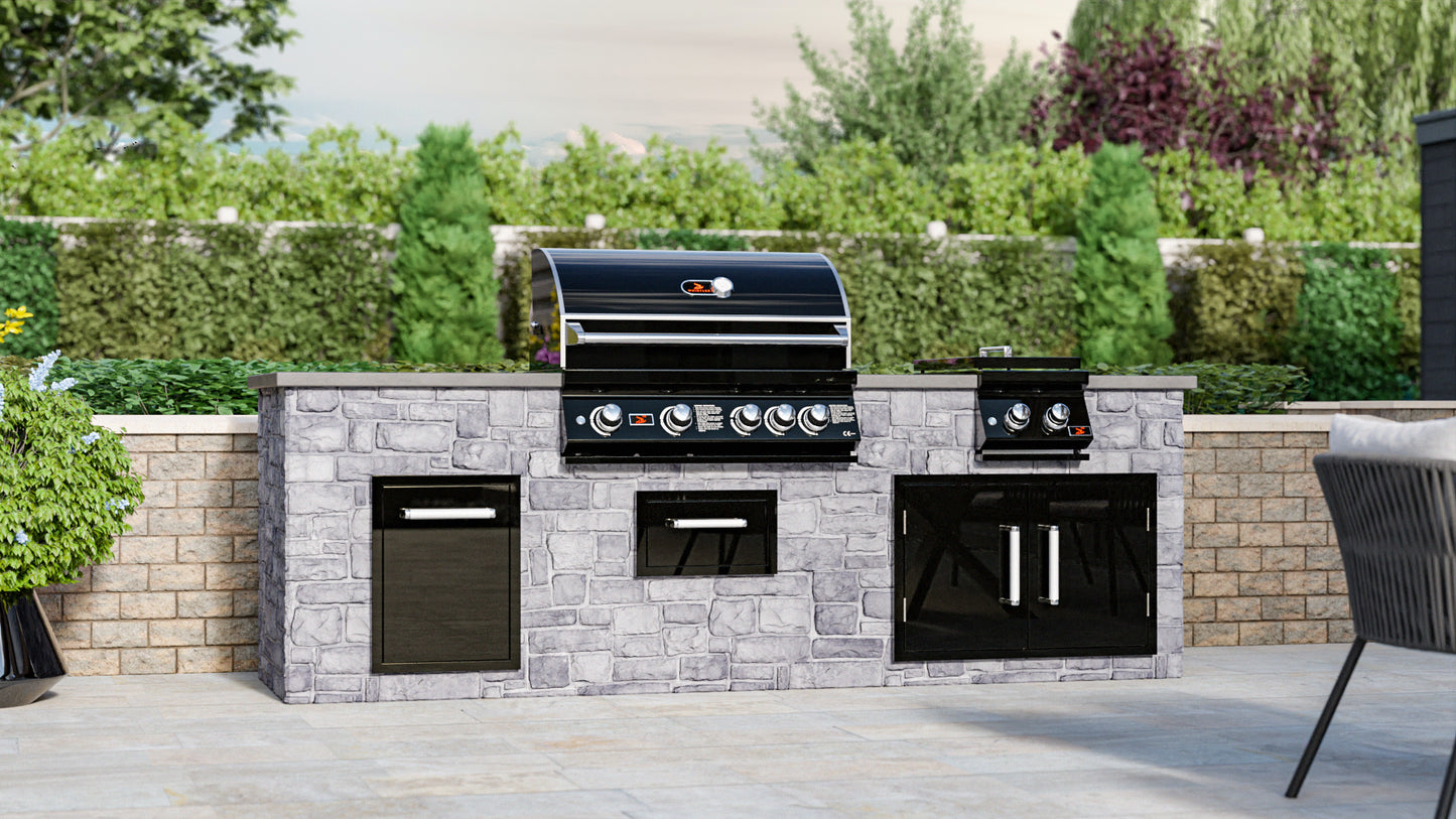 Whistler Grills - Burford 4 Burner Gas BBQ - Black