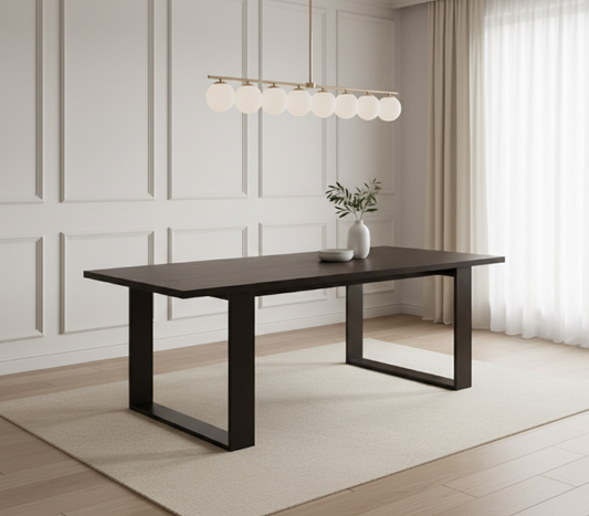 Della Diamond Dining Table In Oak Veneer