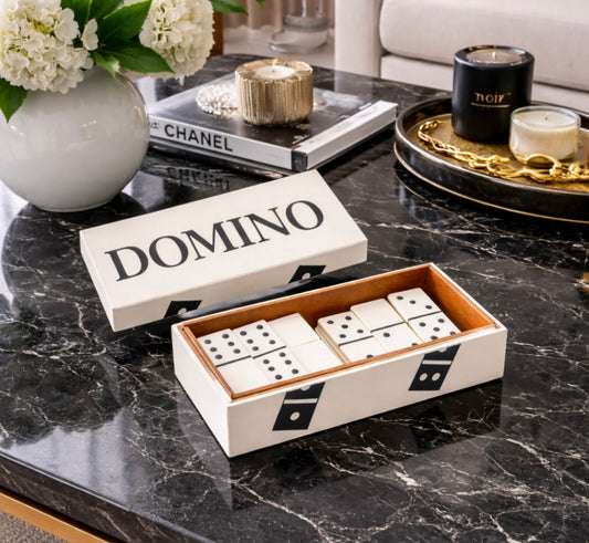 Beckford Games White and Black Domino Box