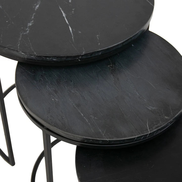 Nest Of Marble Top Tables
