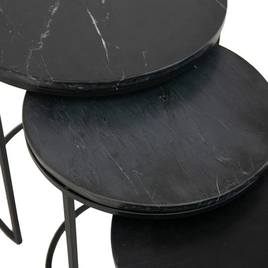 Nest Of Marble Top Tables