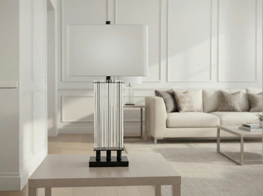 Eliza Table Lamp With Matte Black Base