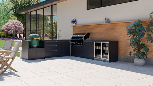 Whistler Grills - Fairford 8 Piece Modular Outdoor Kitchen - Black