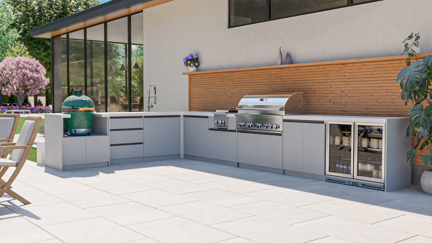 Whistler Grills - Fairford 10 Piece Modular Outdoor Kitchen - Grey