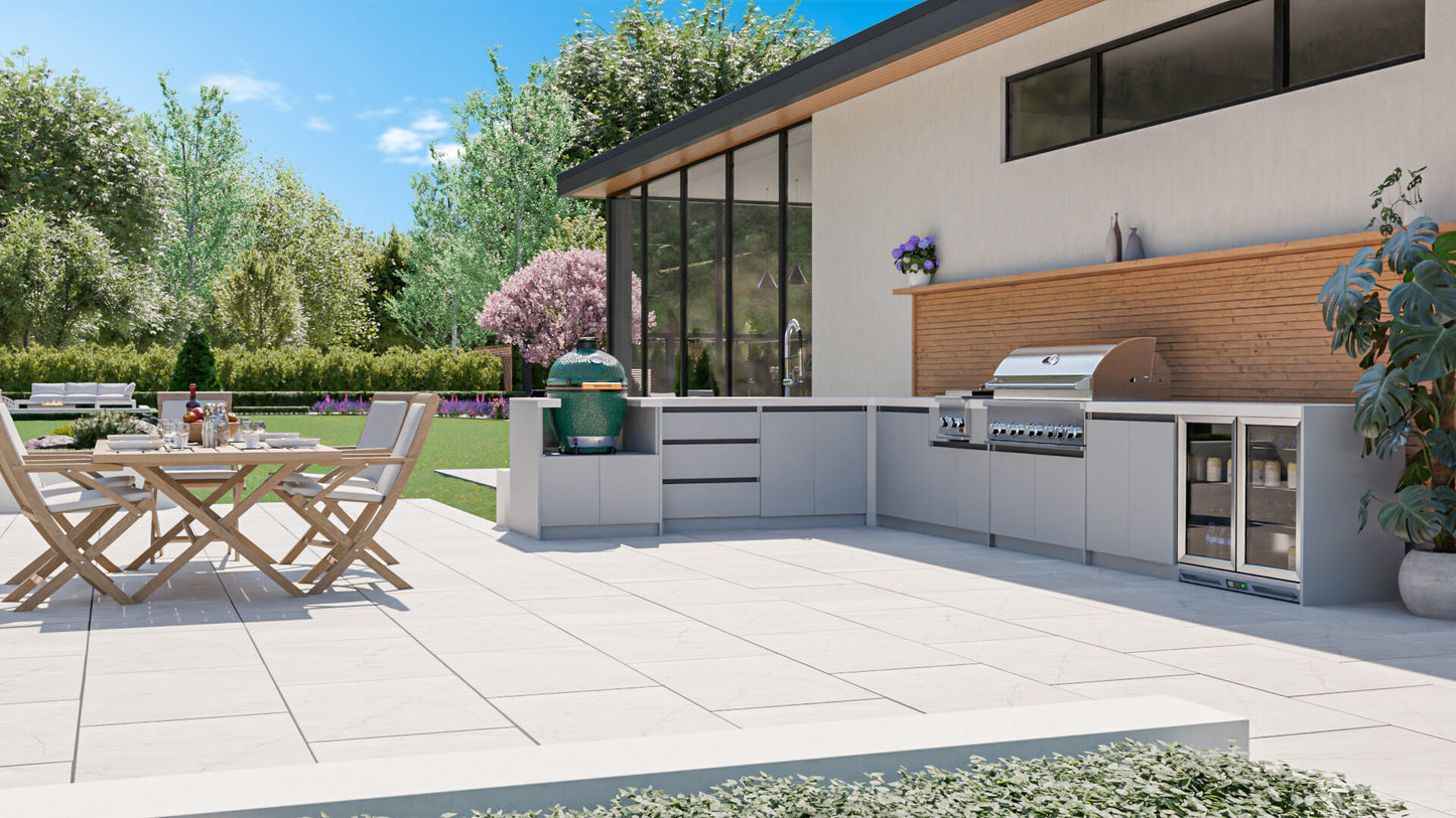 Whistler Grills - Fairford 10 Piece Modular Outdoor Kitchen - Grey