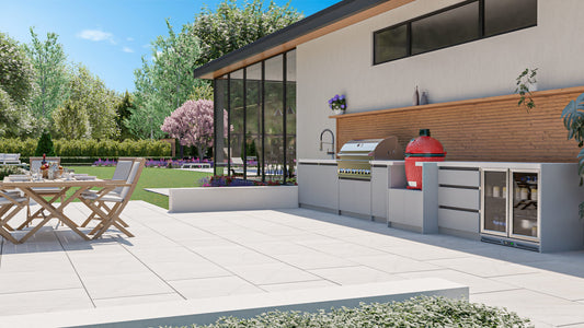 Whistler Grills - Fairford 8 Piece Outdoor Kitchen - Grey