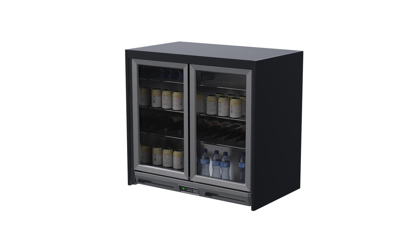 Whistler Grills - Fairford Double Fridge Cabinet - Black