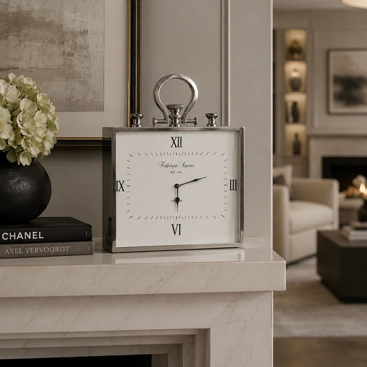 Chimes - Large Trinity Stainless Steel Mantel Clock
