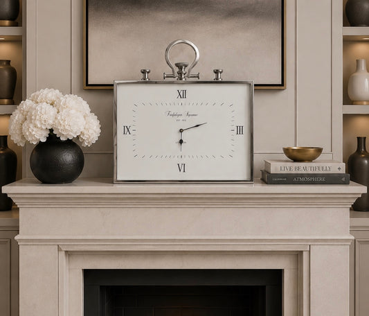 Chimes - Large Trinity Stainless Steel Mantel Clock