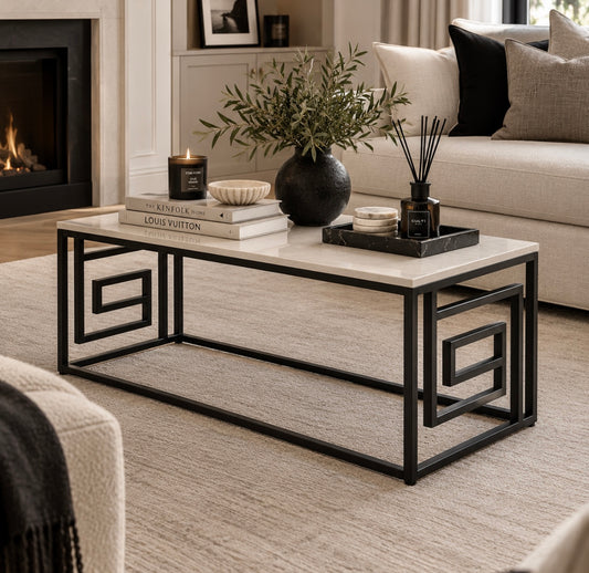 Hallie Black and Grey Coffee Table