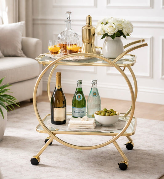 Chimes - Juliet Drinks Trolley Gold