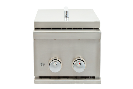 Whistler Grills - Burford Double Built in Propane Side Burner Grill SB5 - Black