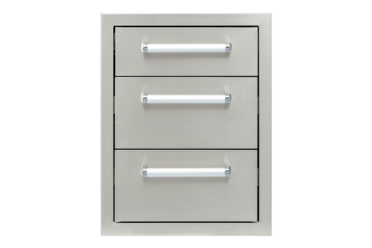 Whistler Grills - Burford Built-In Triple Drawer Unit - Black