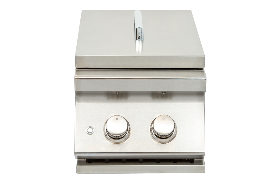 Whistler Grills - Burford Double Built in Propane Side Burner Grill SB3 - Black