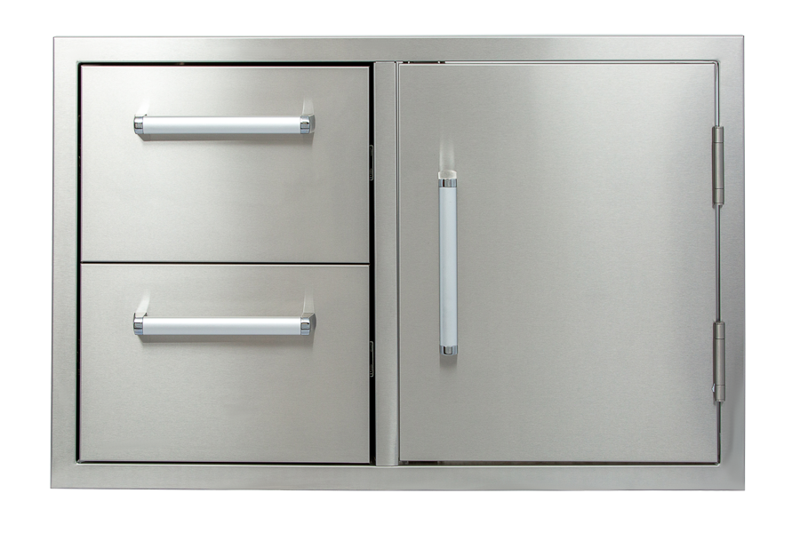Whistler Grills - Built-In Double Door Unit - Black