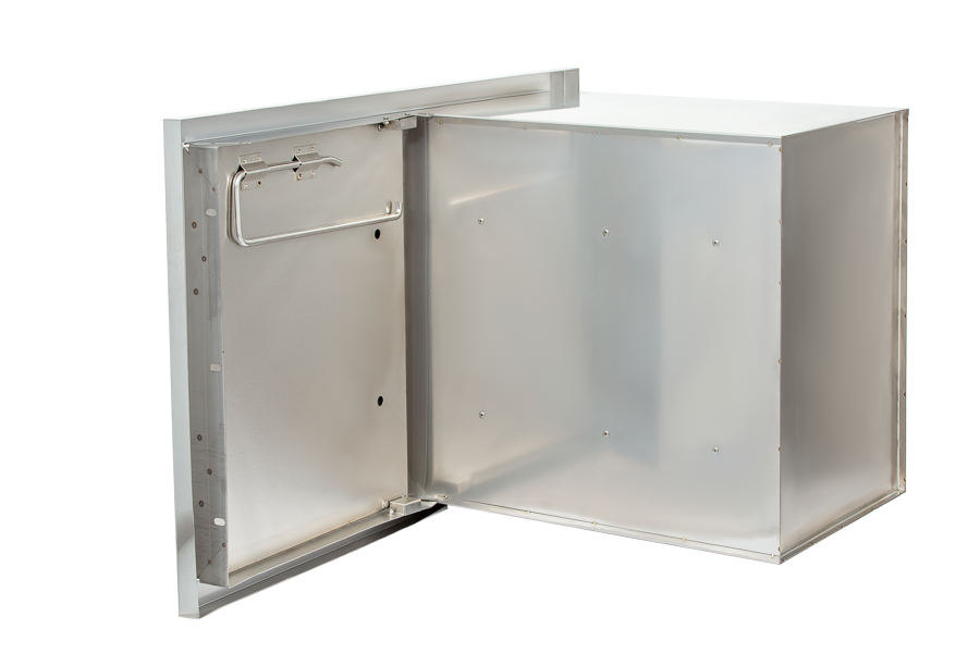 Whistler Grills - Built-In Double Door Unit - Black